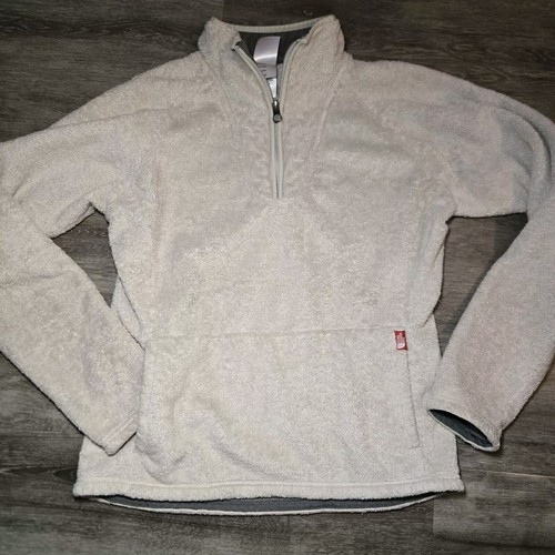 OFF WHITE The North Face Off White quarto zip pullover giacca pile taglia media donna