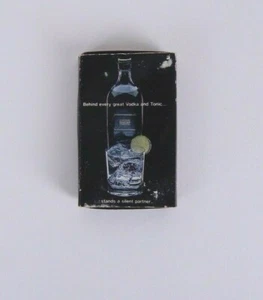 Silent Sam The Invisible Vodka La Vodka Invisible Match Box W/Stick Matches - Picture 1 of 5