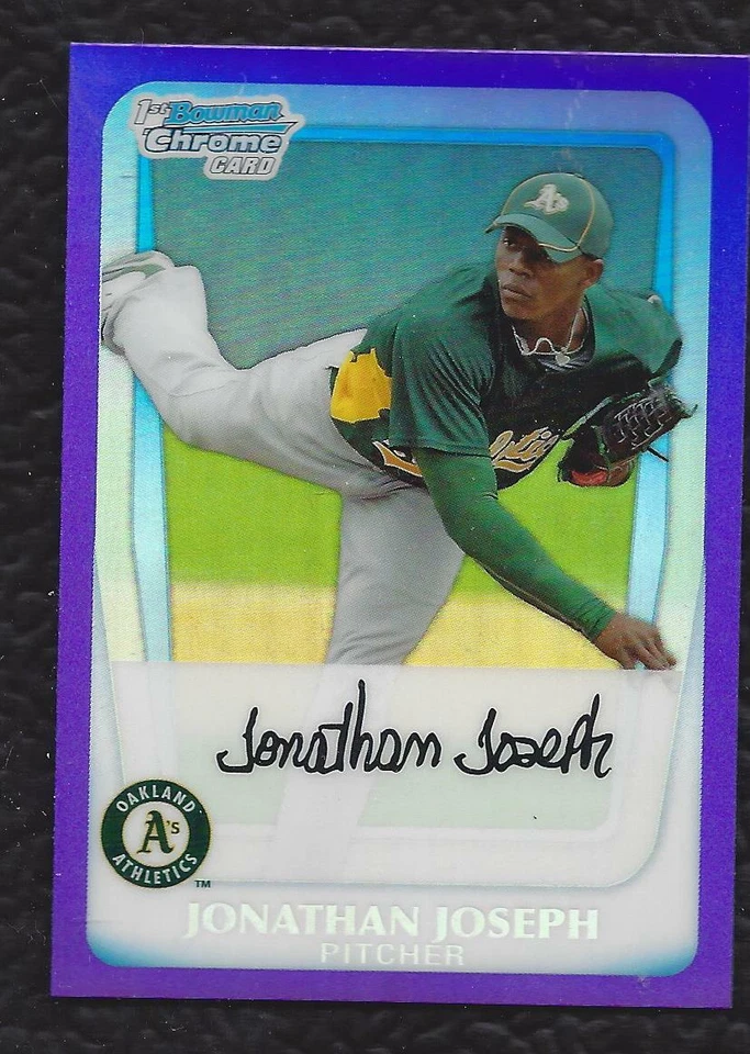 Jonathan Joseph 2011 Bowman Chrome Rookie On Card Autograph Numbered 292/799 A's - Image 1 of 1