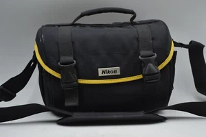 Nikon Black and Yellow Starter Digital DSLR Kit Camera Case Gadget Bag - Picture 1 of 9