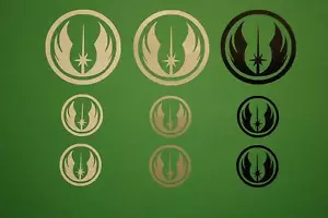 Star Wars Jedi Order Sticker Vinyl Decal 9 Pack! 1" & 2" Sizes (X9V52) - Picture 1 of 1