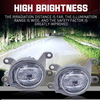 LED Bumper Fog Lights For Toyota Corolla Cross 2022 2023 Right+Left Side white - Image 1 of 4