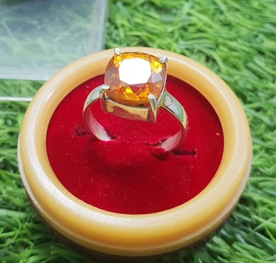 Anello fatto a mano in argento sterling 925 coltivato in laboratorio Fanta... - Immagine 1 di 4