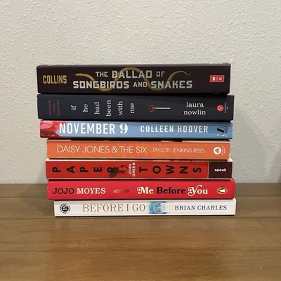 Lot of 7 #Booktok Books John Green;Colleen Hoover;Jojo Moyes;Suzanne Collins - Image 1 of 4