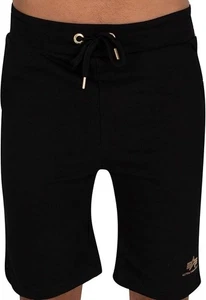 Pantalones Cortos Alpha Industries Básicos Estampado en Lámina Negro Dorado Pequeños NUEVOS CON ETIQUETAS PRECIO DE VENTA SUGERIDO POR EL FABRICANTE 60 £ - Imagen 1 de 4