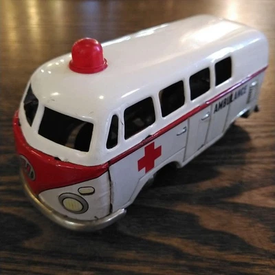 VW VOLKSWAGEN MADE tin ambulance - Image 1 of 4