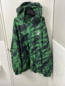 Nike Jacket Men 3XL Green Black Michigan Spartans Anorak 1/2 Zip Hooded Pullover - Picture 1 of 13