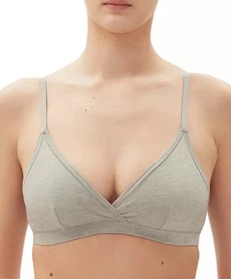 GAP GapBody Breathe Full Coverage Bralette Women's M Gray Heather Pullover - Image 1 of 4