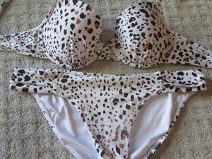 Victoria's Secret Damen-Bikini Schwimmen 2-teilig Animal-Print – 36C Oberteil/XL Unterteil - Bild 1 von 2