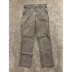 Carhartt Relaxed Fit Men's Gray Canvas Work Cargo Pants 32x32 - Picture 1 of 10