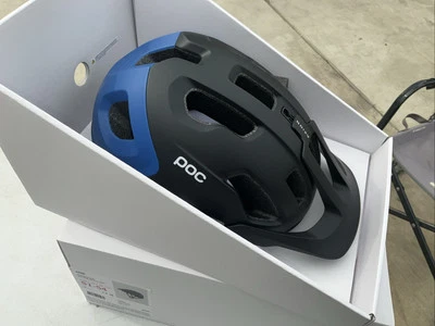 Axion POC Bike Helmet Uranium Black/Blue Matt Size S. 51-54 Bicycle Cycling NEW - Image 1 of 4