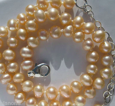 Brazalete de tobillo cultivado de agua dulce con perlas de semilla rosa y plata de ley de 12"-14" Foto 1 de 4