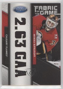 2011-12 Certified Claim to Fame Die-Cut /25 Miikka Kiprusoff #23