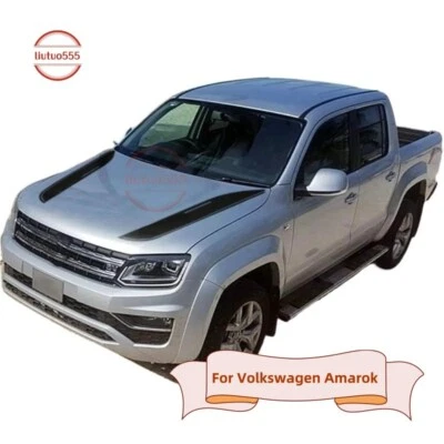Kit de calcomanías de vinilo a rayas para Volkswagen Amarok Car Sport 2 piezas negro blanco Foto 1 de 4