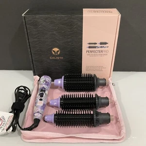Calista Perfecter Pro Swap Top Heated Round Brush .75" 1" 1.5" Purple Bouquet - Picture 1 of 4