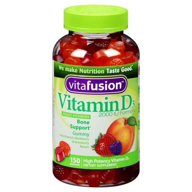 vitaFusion 1102134 Bone and Immune System Support Gummy Vitamins - 150 Counts
