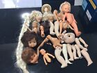 Vintage lot Doll Parts & Small Doll Dollmaking Repair LOT