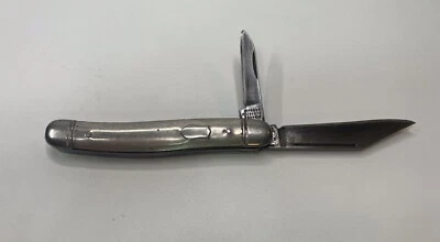 Navaja de bolsillo vintage Imperial Providence RI EE. UU. 2 hojas mango de acero inoxidable  Foto 1 de 4
