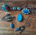 Small Job lot of Quality Vintage Costume Jewellery Rolled Gold Silver Named