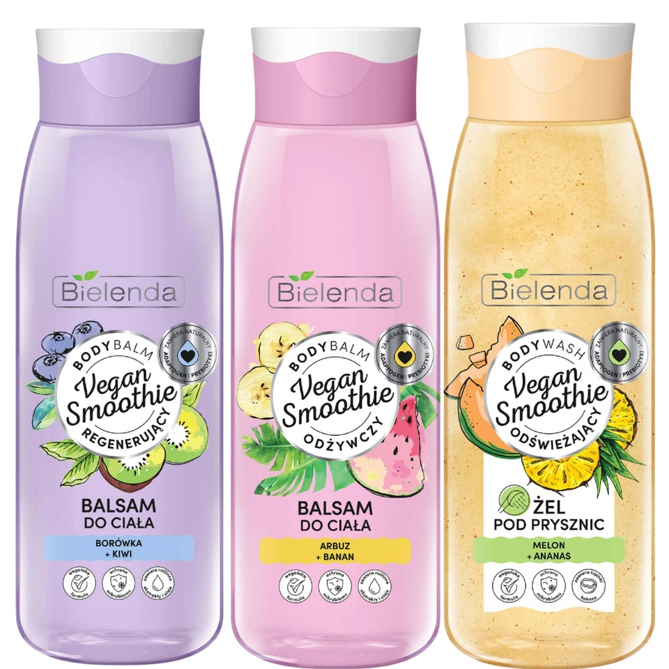 Bielenda Vegan Smoothie Melon Blueberry Watermelon Shower Gel and Body Balm - Image 1 of 1