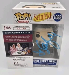 CAMICIA JERRY SEINFELD PUFFY FIRMATA FUNKO POP JSA COMICO SEINFELD SERIE TV - Foto 1 di 7