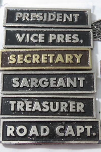 Oldtimer Motorrad Club Offizier Pins Set 6 Pins (das im Galeriebild) - Bild 1 von 6