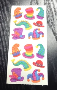 Vintage Sandylion Stickers Fuzzy Hats 2 Sheets - Bild 1 von 2