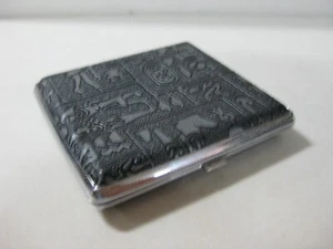 F70 PITILLERA PARA CIGARROS CON DECORACION EGIPCIA 9,5 x 9,5 cms - Imagen 1 de 4