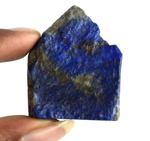 Natural Afghanistan Lapis Lazuli Gold Pyrite Flakes Healing Gemstone Slab Rough - Picture 1 of 52