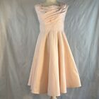 Maggie Tang Light Pink 50’s 60’s Swing Party Dress Sleeveless Rockabilly M
