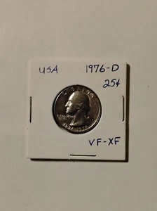 WASHINGTON QUARTER 1976-D SS-VZ SCHÖNE MÜNZE - Bild 1 von 2
