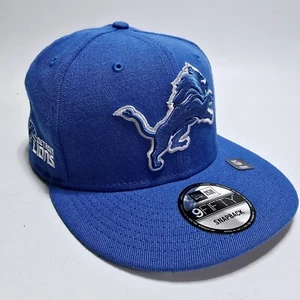 Detroit Lions 9FIFTY Snapback Hat Honolulu Blue NFL Cap New Era DEFECTS - Picture 1 of 9