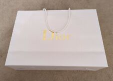 Authentic Dior Gift Bag White with Gold Logo  42x30x13cm Brand NEW