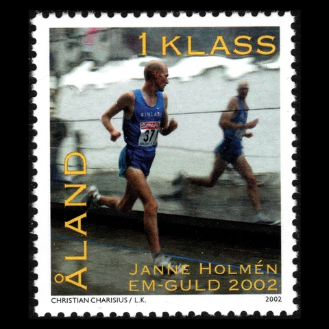Aland 2002 - Men's Marathon in the European Athletics Championships - Sc 209 MNH Cover
