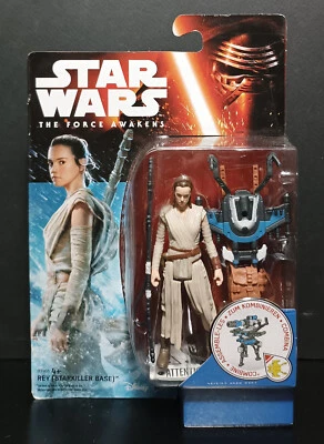 STAR WARS 2015 THE FORCE AWAKENS REY (STARKILLER BASE) 4'' ACTION FIGURE SEALED - Image 1 of 4