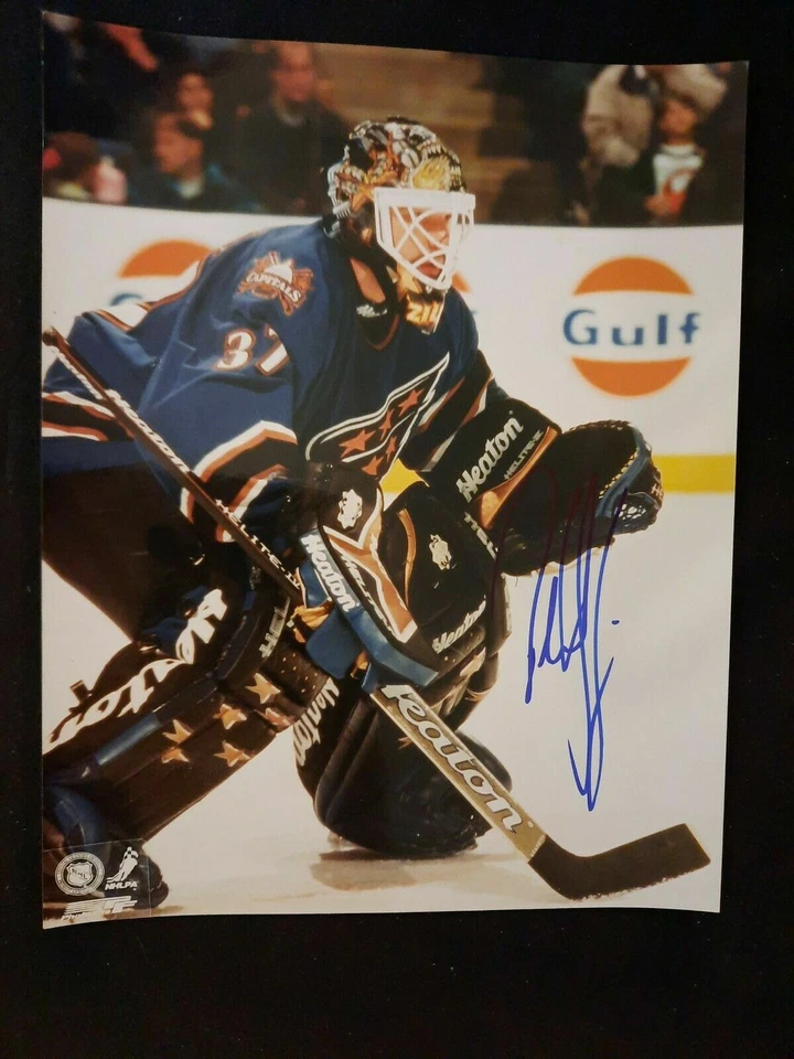 Foto firmada Olaf Kolzig 8x10 AUTÓGRAFO NHL Washington Capitals AUTO Foto 1 de 1