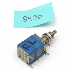 Clarostat Dual 5K 1/4" / 1/8" Rev Log Taper Precision Conductive Plastic Pot. PD - Picture 1 of 1
