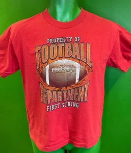 American Football Textured Red T-Shirt Youth Medium/Large 12-14 - Picture 1 of 3