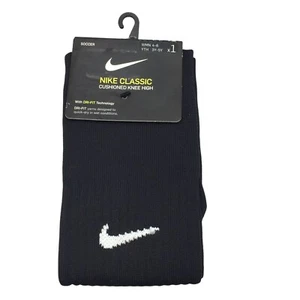 Nike Classic Black Soccer Knee High Youth Size 3Y-5Y Socks - Picture 1 of 4