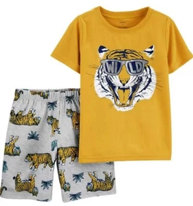 NWt 4 or 8 carters TIGER WILD spring fall summer pajamas boy girl cheetah retro - Picture 1 of 5