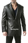 New Soft Lambskin Black Casual Genuine Leather Jacket Suit Sports Blazer Slimfit