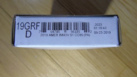 2019-D American Innovation Dollar $1 PA Roll Sealed Box US Mint 19GRF D Cover