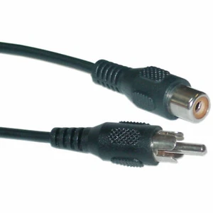 1 RCA Audio/Video Verlängerungskabel, RCA Stecker auf RCA Buchse 6 Fuß, 12 Fuß, 25 Fuß - Bild 1 von 1