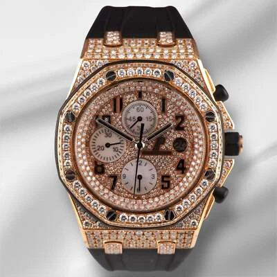 Audemars Piguet Royal Oak Offshore 42mm 18k Rose gold 15ct Diamond Watch 26570OR - Image 1 of 4