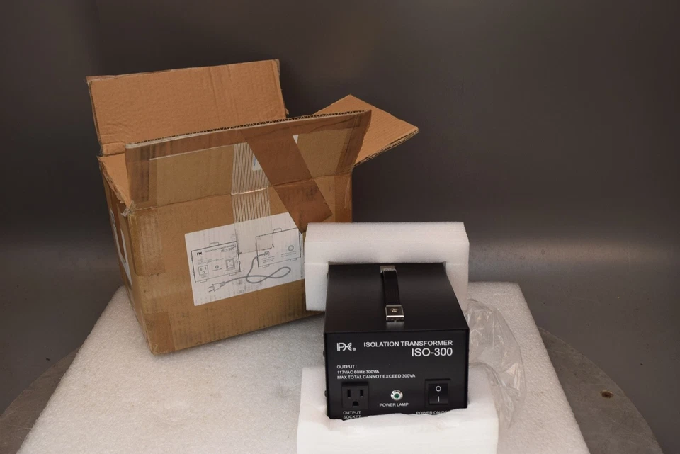 Transformador de aislamiento de CA de 300 VA/vatios con conexión a tierra de paso ¡NUEVO en caja! Foto 1 de 4