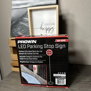 ProWin LED Adjustable Weighted GARAGE Parking Stop Sign 53” Tall New 260-9395 - Picture 1 of 17