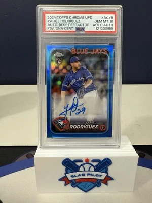 2024 Topps Chrome Update #AC-YR Yariel Rodríguez Rookie Auto Blue #/150 - Image 1 of 4