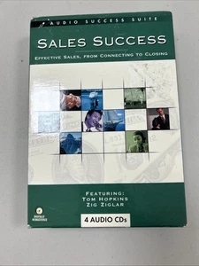 Sales Success Motivational Sales Training 4 AUDIO CDs From Connecting to Closing - Picture 1 of 6