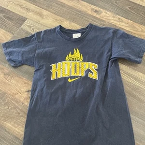 Y2K Nike Hoops T-Shirt Youth Size M Faded Blue - Picture 1 of 11