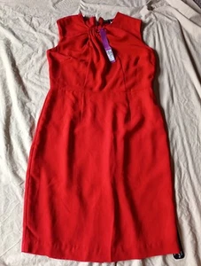 MARKS AND SPENCER LIMITED COLLECTION SIZE12 RED SLEEVELESS DRESS RRP £29.50 - Picture 1 of 4